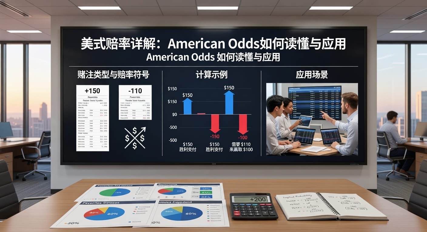 美式赔率 american odds：读法换算与实战理解